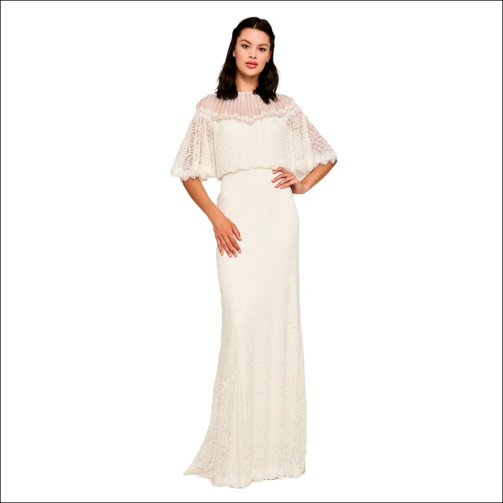 Tadashi Shoji Lilyan Lace Gown, New with Tags .Didn't fit me So Elegant.